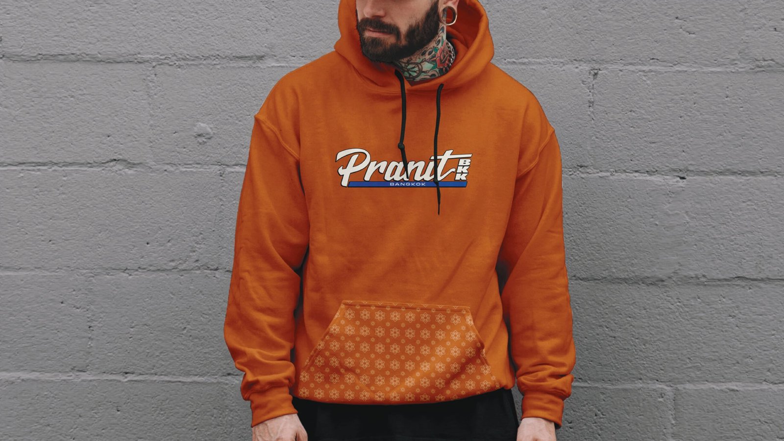 Pranit Hoodie with Thai Textile Trim